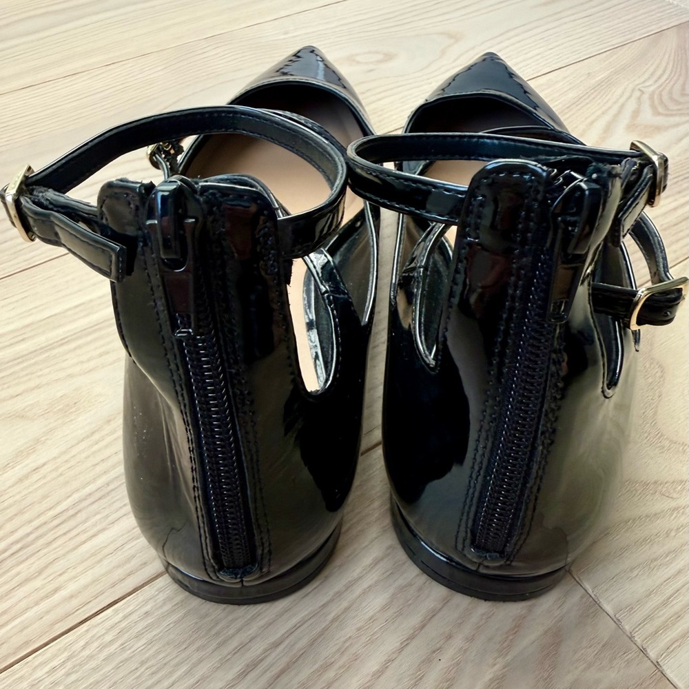 I.N.C. International Concepts Valan Black Triple Straps Flats Size 10 (MSRP $80) - Picture 4 of 5